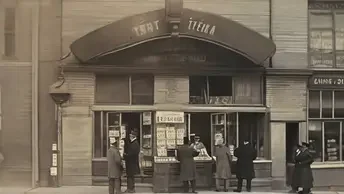 Historische Aufnahme eines Lottoladens